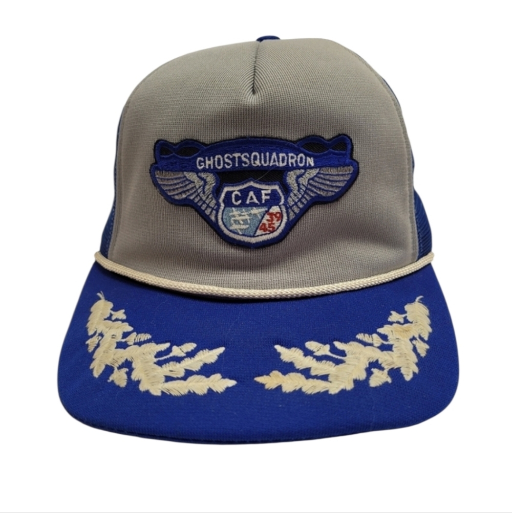 VINTAGE GHOSTSQUADRON CAF CANADIAN AIR FORCE MESH SNAPBACK HAT CAP